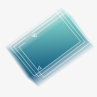 简约线条渐变边框png