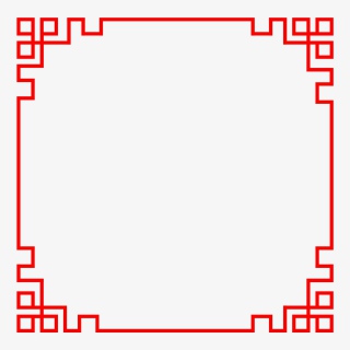 中国风红色条形背景边框