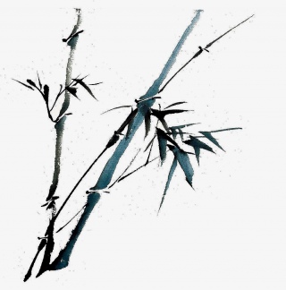 竹子水墨画