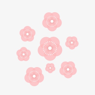 春季元素花简约粉色浪漫樱花元素