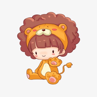 十二星座狮子座插画