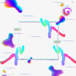 抖音风格电商装饰背景免抠图