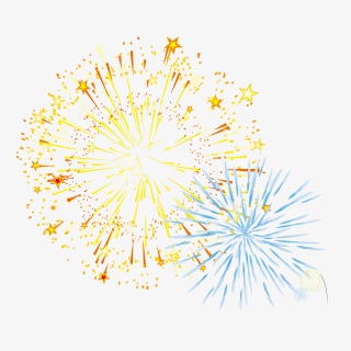 节日祝福烟花PNG文件