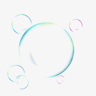 幻彩漂浮泡泡彩色泡泡清新梦幻元素