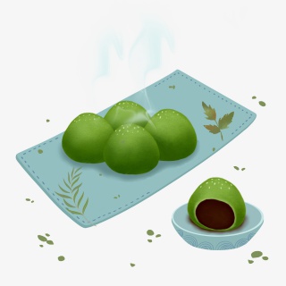 清明节青团果子农历清明美味食物节