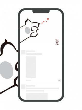猫咪爪子猫女动漫微信背景头像创意组合