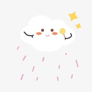 儿童节卡通手绘可爱云朵