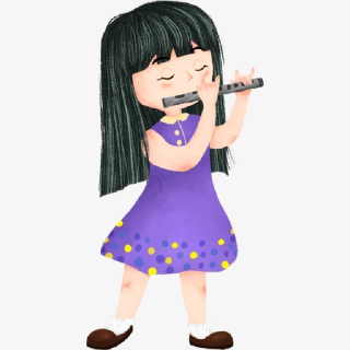 吹笛子女孩