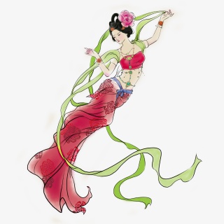 古典敦煌飞天仙女