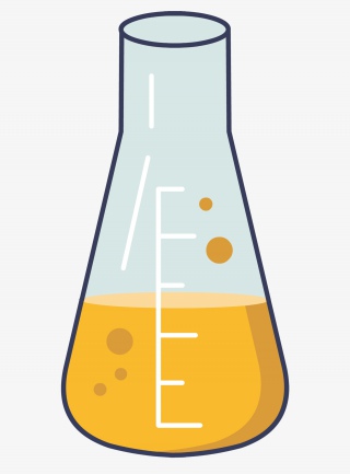 卡通仪器瓶子插图