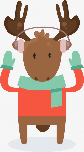 冬天的小鹿