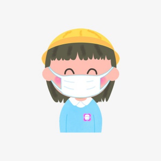 戴口罩的女孩