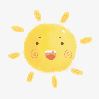 卡通趣味可爱太阳元素