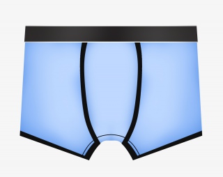 男士用品蓝色内裤素材免抠png