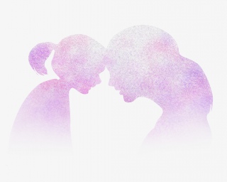 母亲节母女的依偎