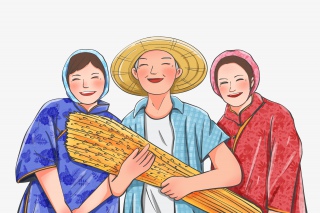 丰收的农民