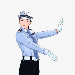 执勤的交警