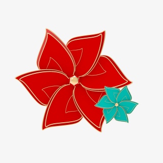 2021牛年新年国潮立体花朵装饰