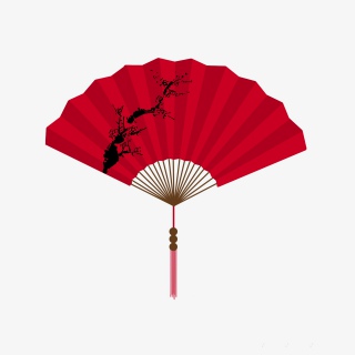 手绘中国风古典扇子古风