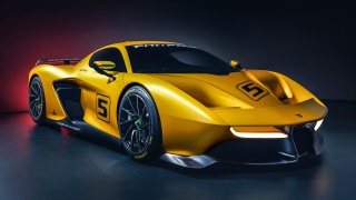 宾尼法利纳Fittipaldi EF7黄色超级跑车桌面壁纸