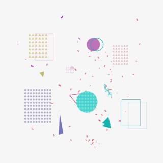 电商炫酷几何图形装饰元素