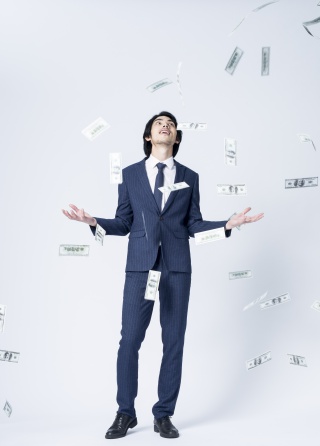 西装商务男士美金理财