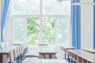 大学教室空无一人