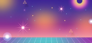 科技空间抽象几何图形创意色彩渐变背景