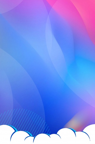 渐变流体抽象图案海报