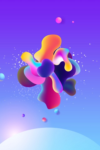 创意合成液态抽象