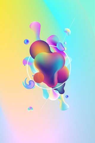 创意合成液态抽象