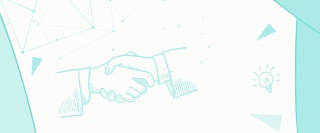 企业团队合作几何图形办公ppt背景