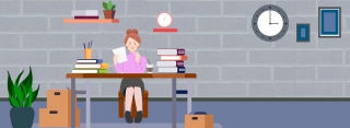 女性白领商务金融办公背景