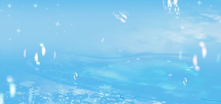 蓝色气泡水滴化妆品背景