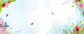 小清新天空花秋季上新淘宝banner