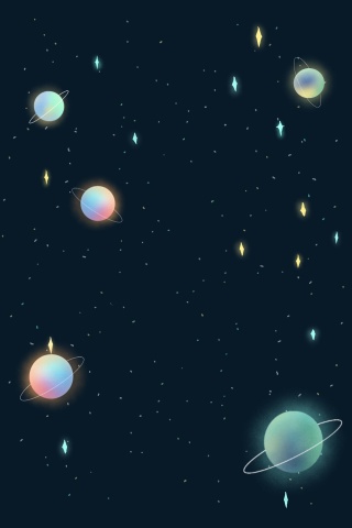 彩色创意科技星球背景