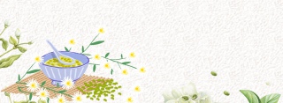 绿豆绿色手绘banner