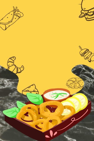 餐厅海报背景素材