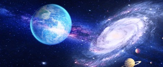 唯美宇宙星球星空背景