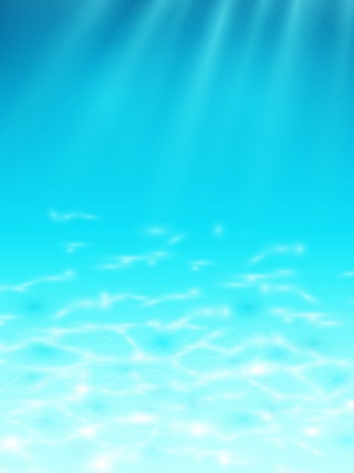 海底世界光效小清新游乐园活动背景