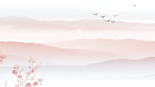 古风简约渐变背景海报