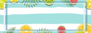 清新夏日冷饮banner