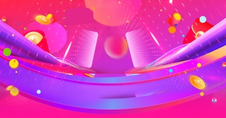 红色炫彩促销狂欢节喜庆数码家电海报背景图