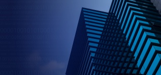 蓝色科技大气商务金融banner背景